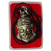 Hare Krishna Food For Soul Hanuman Locket | Lord Hanuman Ji Face Locket 1 Mukhi Mala ( Pack of 1 )