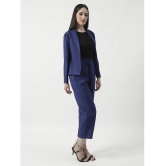 Zima Leto Womens Solid Stylish Blazer With Matching Pant Set - None