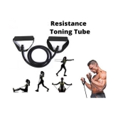 Resistance Tube Exercise Bands for Stretching, Workout, and Toning for Men, and Women. (MULTICOLOR) - Multi Color