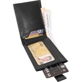 samtroh - Leather black Mens Regular Wallet ( Pack of 1 ) - Black