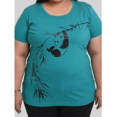 Neo Garments - Teal Cotton Regular Fit Womens T-Shirt ( Pack of 1 ) - None