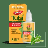 Dabur Tulsi Drops - 100% Ayurvedic Immunity Booster, Cough & Cold Relief, 5 Tulsi Extracts, 20 Ml