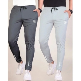 Septem Light Grey Polyester Mens Sports Joggers ( Pack of 2 ) - None