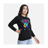 CHOZI Fleece Women's Non Hooded Sweatshirt ( Black ) - None