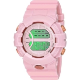 Rhonium Pink Dial Digital Girls Watch ( Pack of 1 )