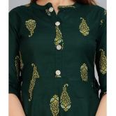 Smien - Green Rayon Womens Flared Kurti ( Pack of 1 ) - None