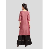 Aarika Maroon Cotton Girls Kurta and Sharara Set ( Pack of 1 ) - None