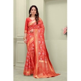 ofline selection - Red Silk Saree With Blouse Piece (Pack of 1) - Red