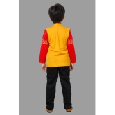 DKGF Fashion - Yellow Cotton Blend Boys Shirt & Pants ( Pack of 1 ) - None