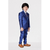 DKGF Fashion - Royal Blue Polyester Boys Suit ( Pack of 1 ) - None