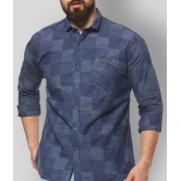 Campus Sutra Cotton Regular Fit Checks Full Sleeves Mens Casual Shirt - Blue ( Pack of 1 ) - None