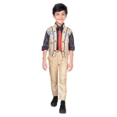 Ahhaaaa Kids Ethnic Boys Tie, Waistcoat, Shirt and Trouser Set - None