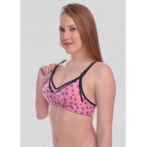 Zourt - Pink Cotton Printed Women's Maternity Bra ( Pack of 1 ) - 38B