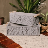 Macrame Storage Boxes