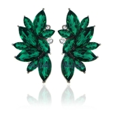 Valentine Gifts : YouBella Fashion Jewellery Stylish Fancy Party Wear Earrings for Girls and Women (Green) - Green