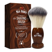 Man Arden Vintage Finish Premium Shaving Brush With Ultra Soft & Absorbent Bristles & Long Handle | Cruelty Free | For A Smooth Shave