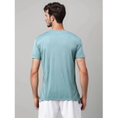 UrbanMark Polyester Regular Fit Solid Half Sleeves Mens T-Shirt - Blue & White (Pack of 2) - None