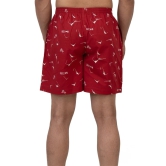 Printed Pure Cotton Boxer Bxr_1025_Red-S