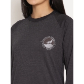 Women Wild Journey Black Solid Sweatshirt-XL