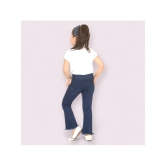 ICONIC ME- Kids Girls Premium Dark Blue Denim Bootcut Jeans - None