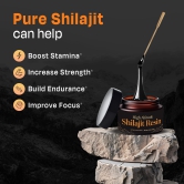 Auric Lab Certified High Altitude Shilajit/Shilajeet Resin 30g | 75% Fulvic Acid + Humic Acid |80+ Trace Minerals, Real Brass spoon and Shilajit rock with every order