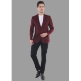 DKGF Fashion - Maroon Polyester Regular Fit Mens Blazer ( Pack of 1 ) - None