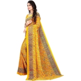 LEELAVATI - Yellow Chiffon Saree With Blouse Piece ( Pack of 1 ) - Yellow