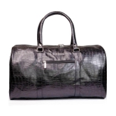 Man Arden - Black Leather Duffle Bag - Onesize