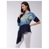 Zima Leto Crepe Regular Tops - Blue Single - S