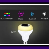 Colour Changing LED Bulb with Bluetooth Speaker & Remote-Free Size