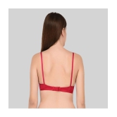 Elina Cotton Non Padded Womens Everyday Bra ( Red ) - 36B