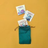 Tea Treasures - festive gift pouches-Emerald