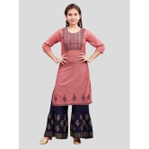 Aarika Pink Cotton Girls Kurta and Sharara Set ( Pack of 1 ) - None