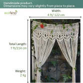 MACRAME ROPE CURTAIN-Ivory / 2