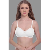 Madam Pack of 1 Cotton Blend Non Padded Womens T-Shirt Bra ( White ) - None