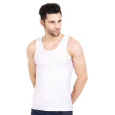 NRG Mens Sleeveless White Cotton Vest  ( Pack of 1 RN Vest ) G21