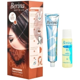 Berina Hair Color Cream A7 Long Lasting Shine Permanent Hair Color Golden Brown for Women & Men 60 g Pack of 2