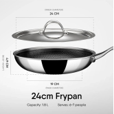 STAHL FRYPAN NS 6424 24CM  by Mahavir Home Store