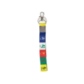 Key Chain - Buddhist Theme Wrist Loop with Tibetan Prayer Flag: Carry Blessings and Good Luck Wherever You Go  by Total Sporting And Fitness Solutions Pvt Ltd