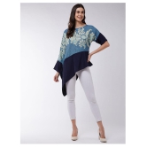 Zima Leto Crepe Regular Tops - Blue Single - S