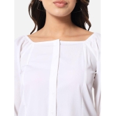 ALL WAYS YOU - White Polyester Womens Shirt Style Top ( Pack of 1 ) - None