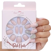 BRIDAL SINGLE STONE  NAILS (NAIL KIT INCLUDED)-Nude