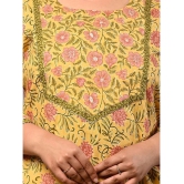 Swasti - Yellow Cotton Womens Straight Kurti ( Pack of 1 ) - None