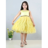 Toy Balloon Kids Yellow Net Girls Frock ( Pack of 1 ) - None