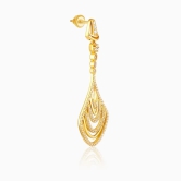 Golden Zircon Studded Chime Earrings