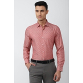 Men Pink Slim Fit Formal Full Sleeves Formal Shirt