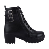 Shoetopia - Black Women''s Ankle Length Boots - None