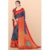 LEELAVATI - Multicolor Crepe Saree With Blouse Piece ( Pack of 1 ) - Multicolor