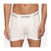 Omtex - White Nylon Mens Trunks ( Pack of 1 ) - None