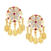 VIVASTRI Golden Chandbalis Earrings ( Pack of 1 ) - Golden